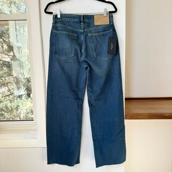 NWT Rag & Bone Logan Jeans Denim in Jasper Dark Blue - Picture 10 of 13